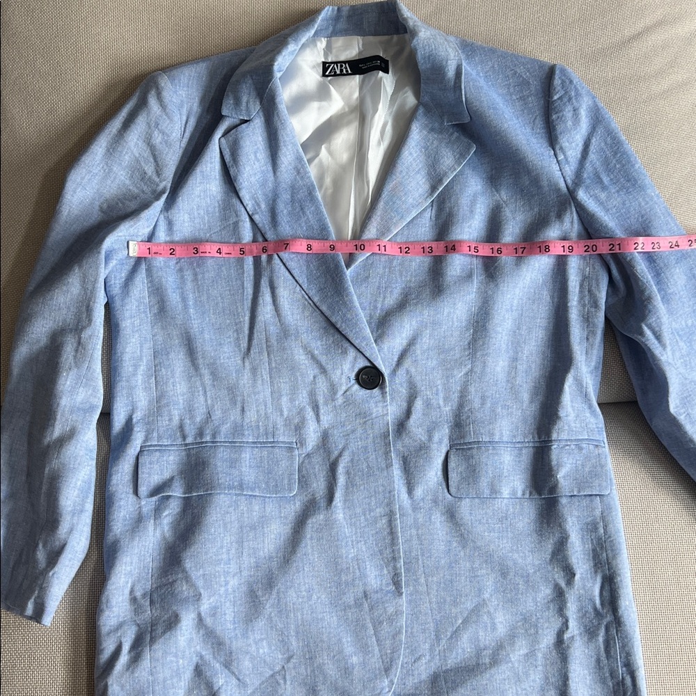 Zara Blue Blazer - Picture 7 of 12